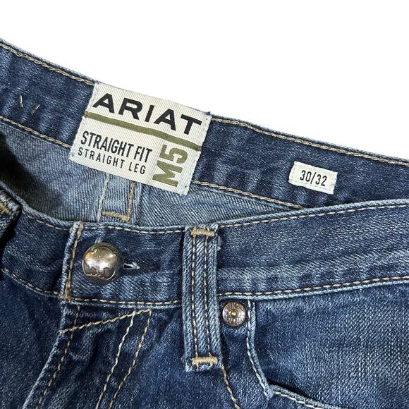 Ariat Men's Straight Jeans - Blue - Picture 6 of 6